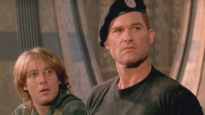 James Spader and Kurt Russell in Stargate.