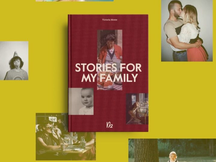 Stories for My Family from My Life in a Book with photos in background