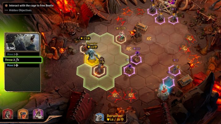 Main screen gameplay of Sunderfolk.