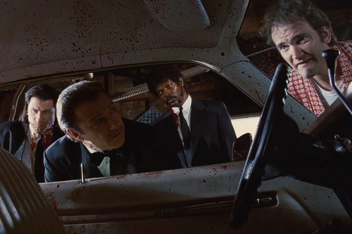 The Wolf looks at Jimmy in Pulp Fiction.