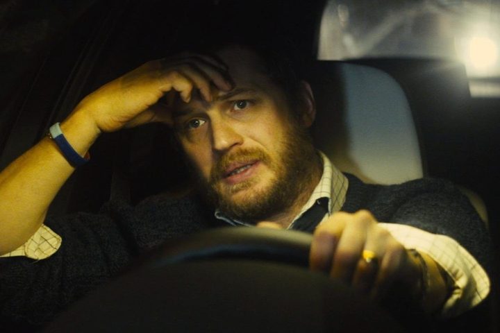 Tom Hardy in a car in Locke.