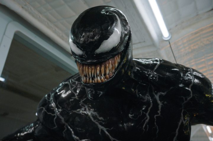 Venom smiles underground in "Venom: The Last Dance."