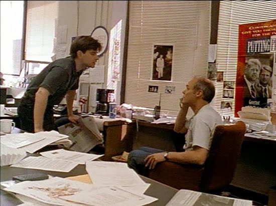 George Stephanopolous and James Carville in The War Room.