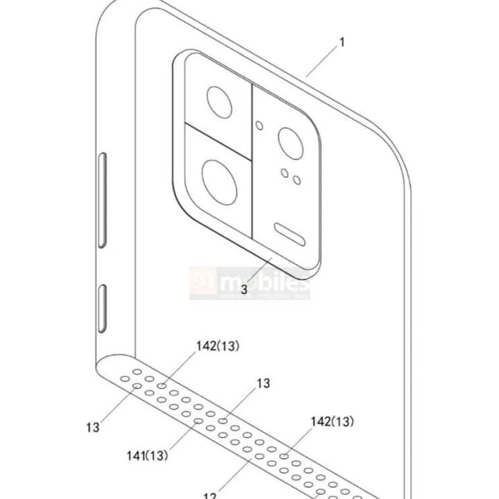 Xiaomi patent filing for a potential new phone