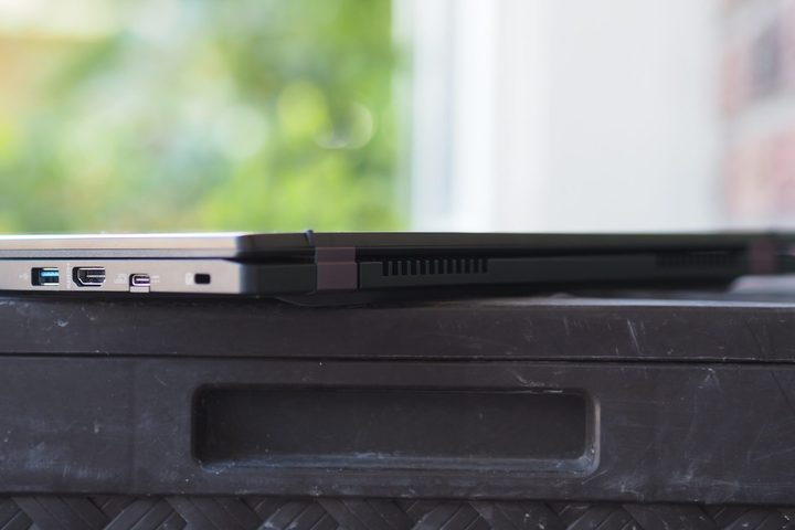 Acer Chromebook Plus 516 GE rear view showing vents.