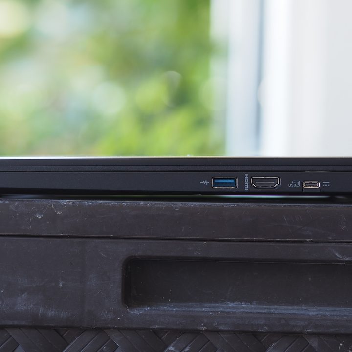 Acer Chromebook Plus 516 GE right side view showing ports.