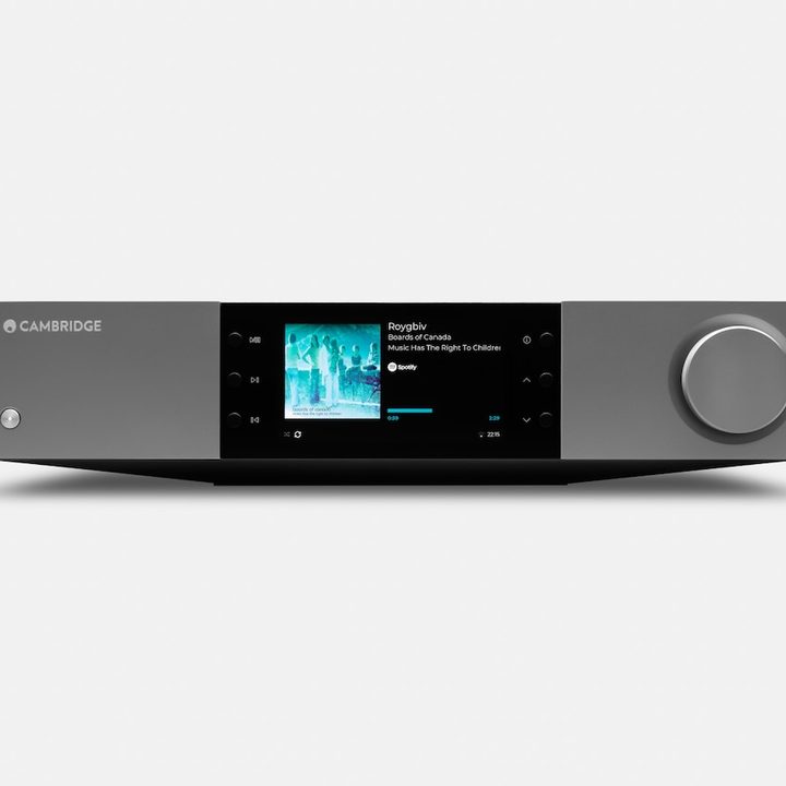The front of the Cambridge Audio EXN100 Music Streamer.