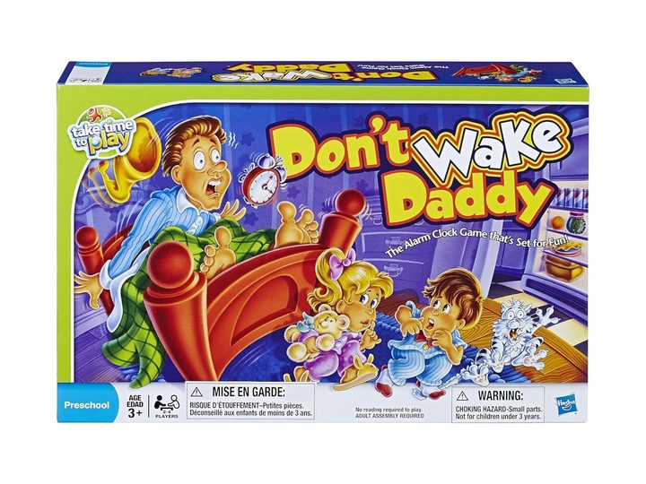 The Don't Wake Daddy board game against a white background.