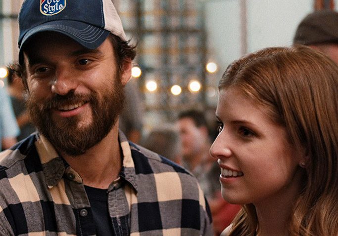 Jake Johnson and Anna Kendrick in Drinking Buddies.