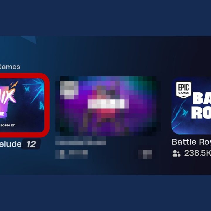Fortnite Remix playlist in Discover
