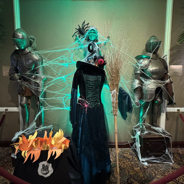Halloween armor decor taken with iPhone 15 Pro.