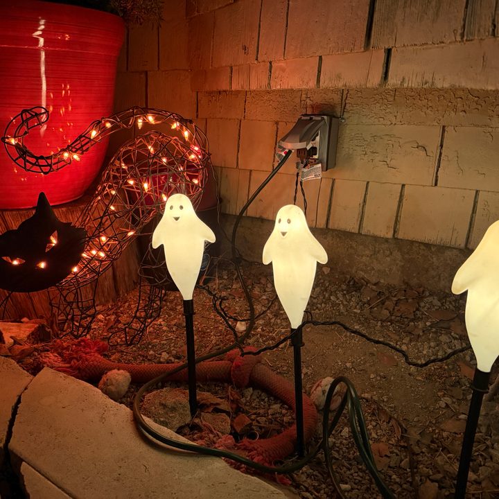 Halloween light decor taken with iPhone 16 Pro.