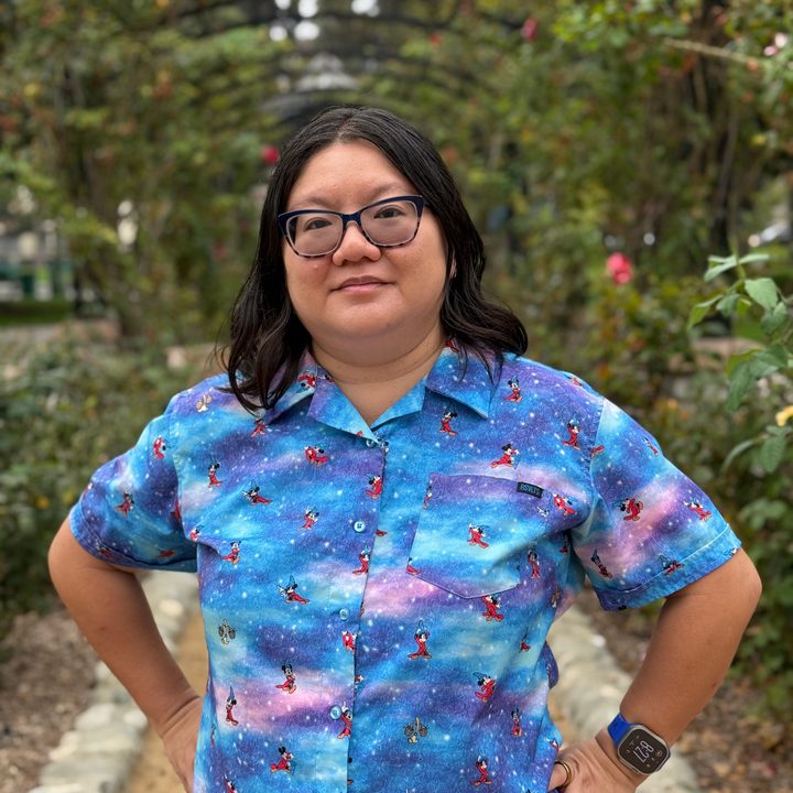 Portrait of Christine taken with iPhone 16 Pro.