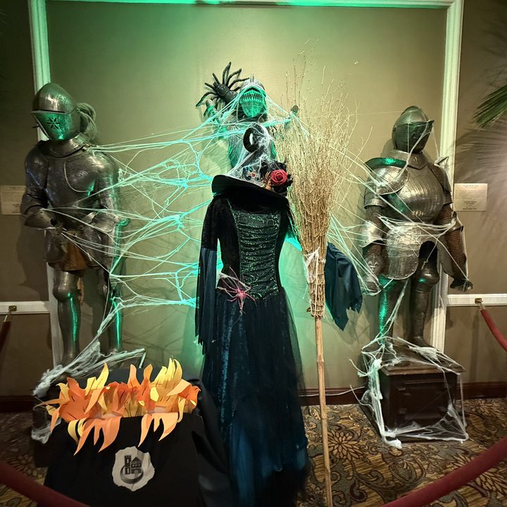 Halloween armor display taken with iPhone 16 Pro.