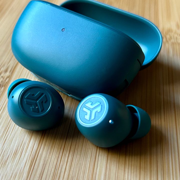 JLab Go Pop ANC in teal.