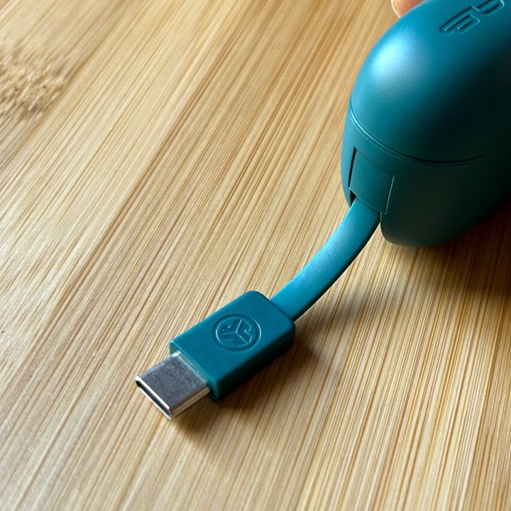 JLab Go Pop ANC in teal.