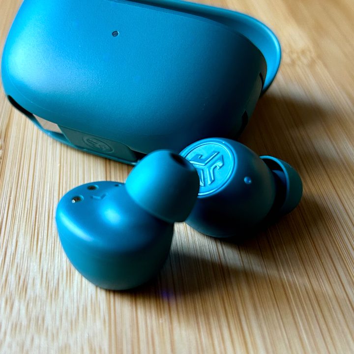 JLab Go Pop ANC in teal.