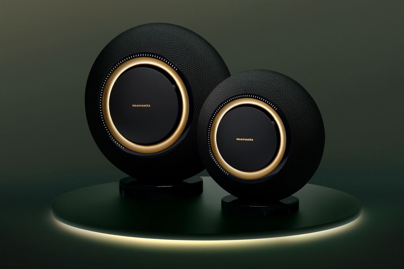 Marantz's new wireless speakers look like they belong in an art