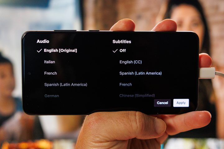 How to turn off Netflix subtitles on an Android device.
