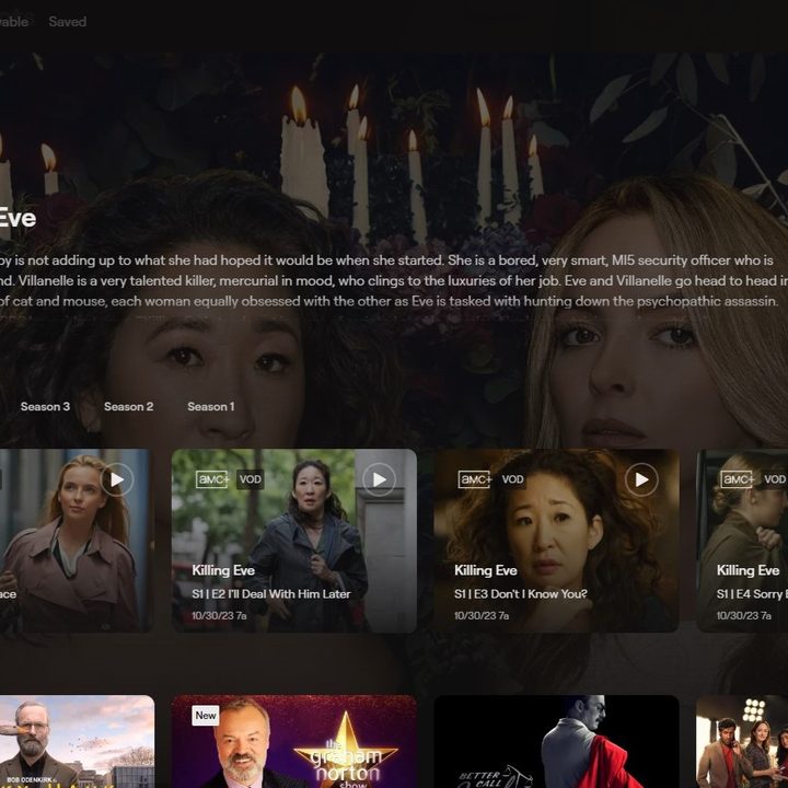 Killing Eve on Philo.