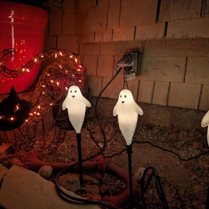 Halloween light decor taken with Pixel 9 Pro.