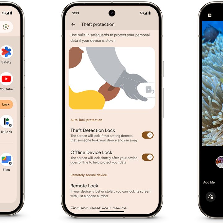 Screenshots of new features coming to Pixel phones with the October 2024 Feature Drop.