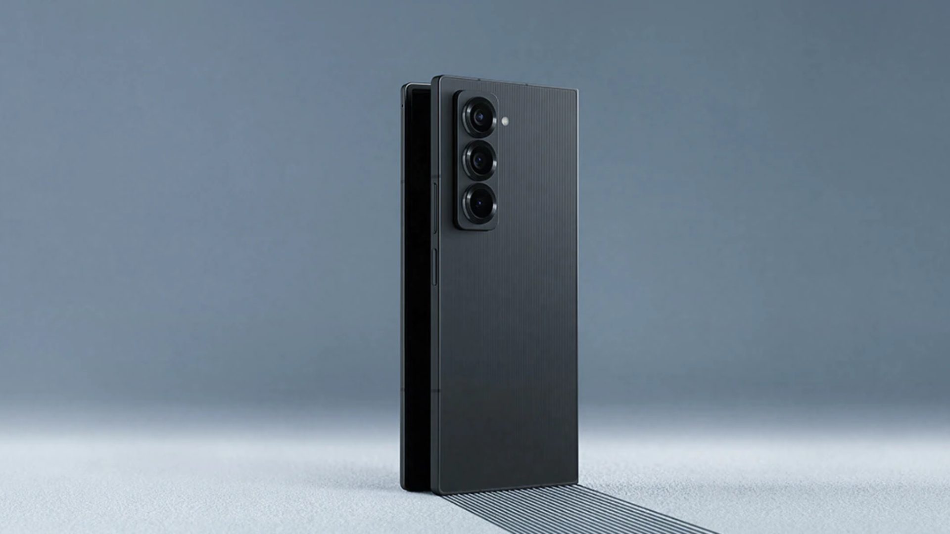 Rear view of Samsung Galaxy Z Fold Special Edition.