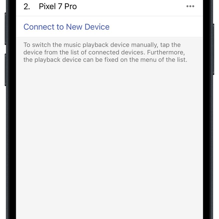 Sony Sound Connect app for iOS: Multipoint.
