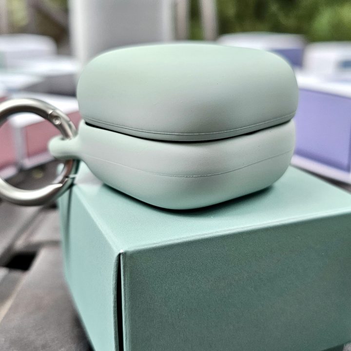 Sony LinkBuds Fit case wrapped in an optional cover.