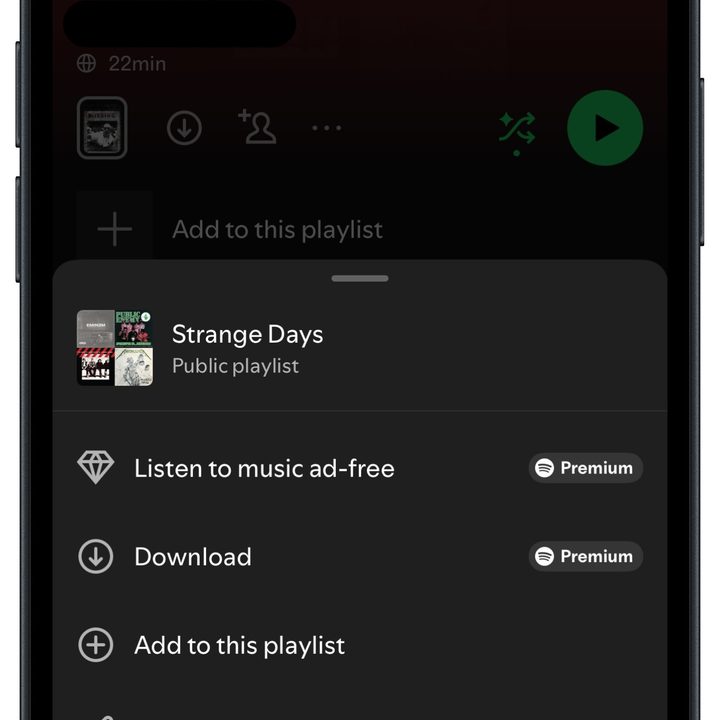 Spotify's in-app Cover Art Creator tool.