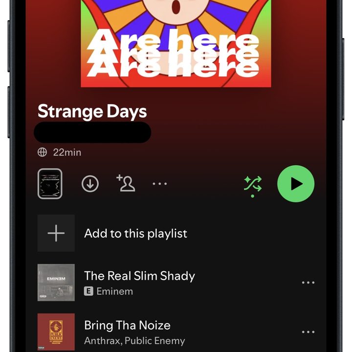 Spotify's in-app Cover Art Creator tool.