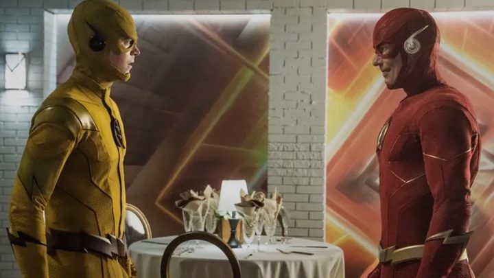 The Flash confronts Reverse Flash in The Flash.