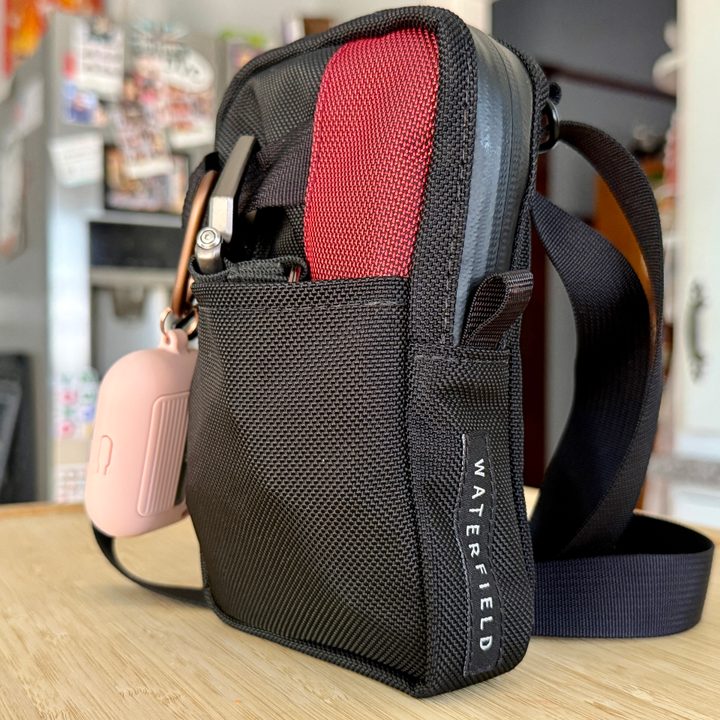 Waterfield Designs Essential iPhone Pouch in red.