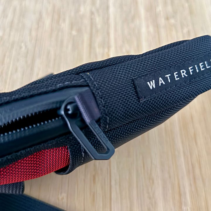 Waterfield Designs Essential iPhone Pouch in red.