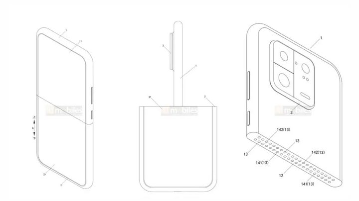 Xiaomi patent filing for a potential new phone