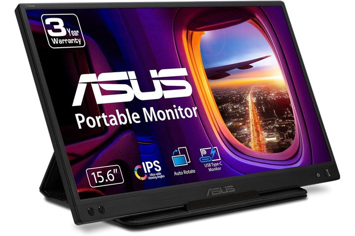 The Asus ZenScreen 15.6-inch 1080p Portable Monitor on a white background.