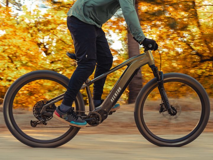 Aventon Ramblas eMTB e-bike another view of trail riding