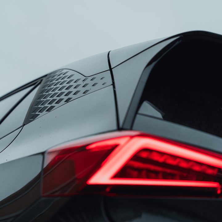 A photo of the Cupra Born VZ's tail light.