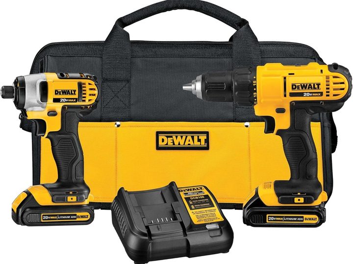 Dewalt 20V Max Cordless Drill and Impact Driver Combo product image