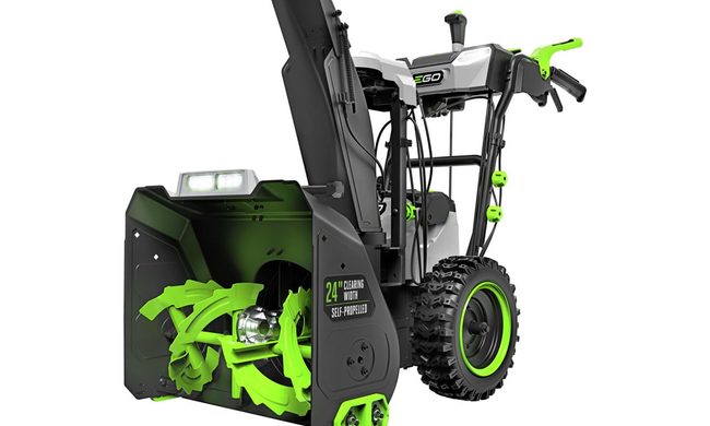 The Ego 24-inch Self-Propelled 2-Stage XP Snow Blower on a white background.