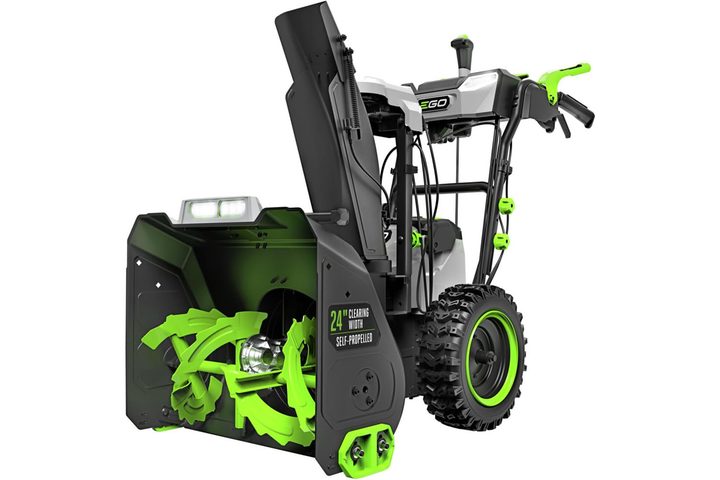 The Ego 24-inch Self-Propelled 2-Stage XP Snow Blower on a white background.