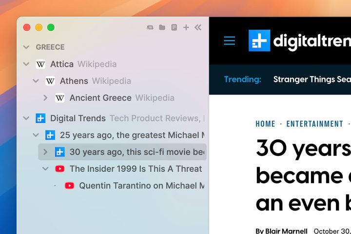 The Horse web browser running in macOS Sequoia.