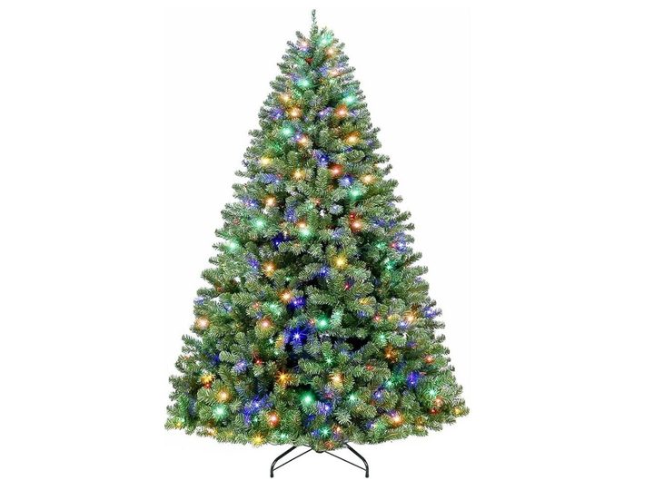 The Hykolity 6.5 ft Prelit Christmas Tree on a white background.