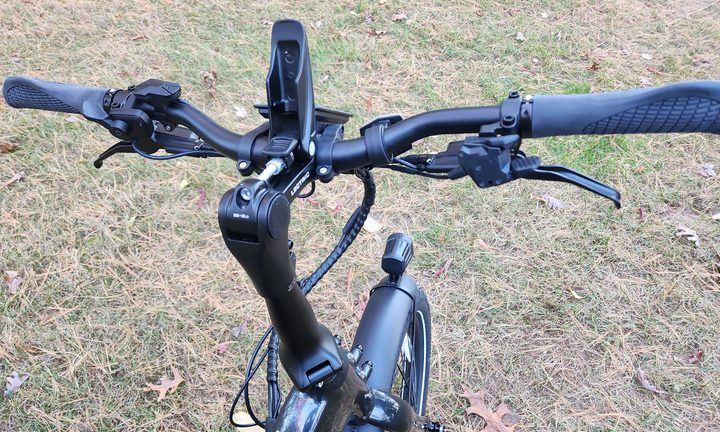 Lectric ONE handlebar angle adjustment.