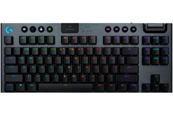 The Logitech G915 X Lightspeed TKL Gaming Keyboard on a white background.