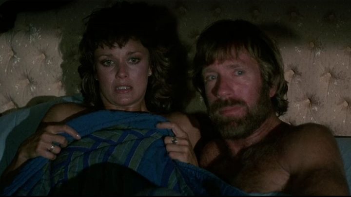 Lenore Kasdorf and Chuck Norris in Missing in Action.