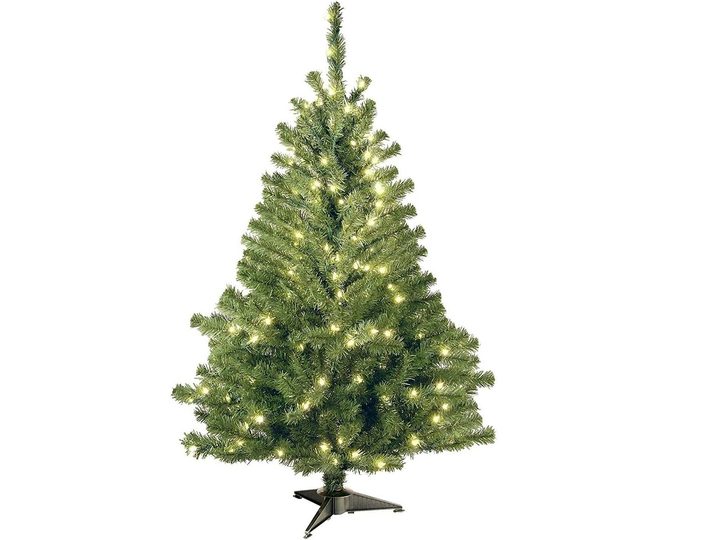 The National Tree Company Pre-Lit Artificial Mini Christmas Tree on a white background.