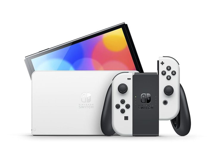 Nintendo Switch OLED with White Joy-Cons product image