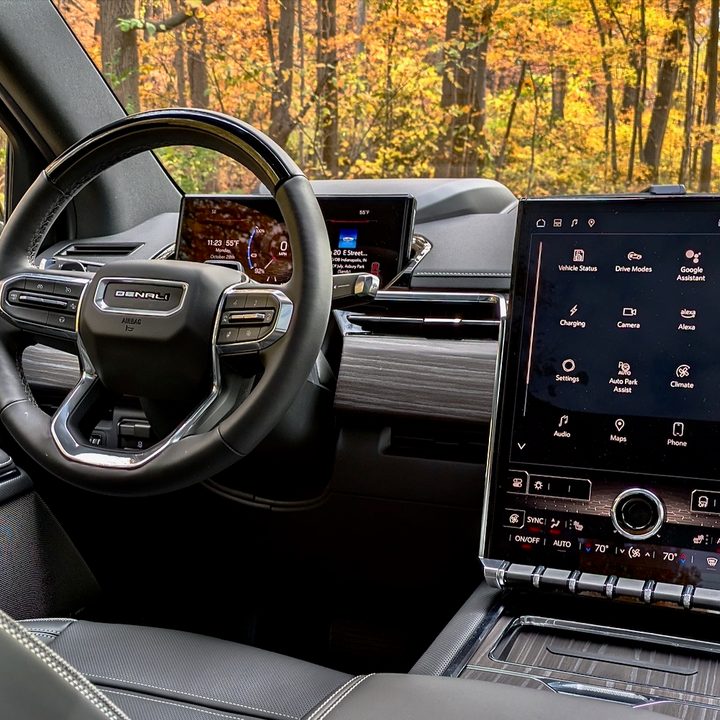 2024 GMC Sierra EV interior.