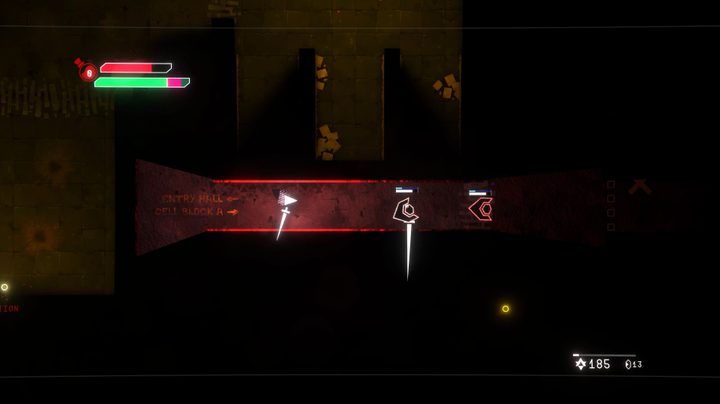 The player fights in a prison in Void Sols.